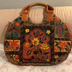 Isabella Fiore beaded tapestry purse